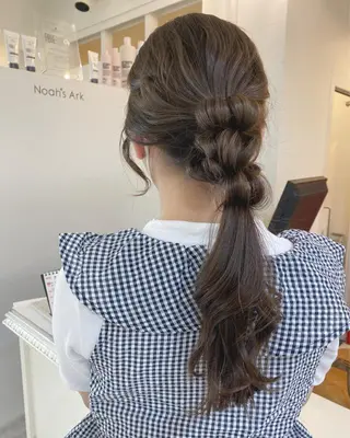 セミロング カラー ヘアアレンジ マツエク・マツパ アイブロウ 透明感カラー🫧ヘア セット🫧松本菜月の眉毛・アイブロウイメージ