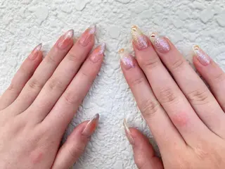 セミロング ネイル ✴︎ Delightのネイルデザイン