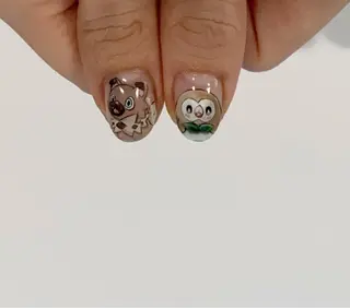 ショート カラー ネイル Nailsalon Calmeのネイルデザイン