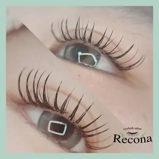 マツエク・マツパ eyelash  Recona のマツエク・マツパデザイン