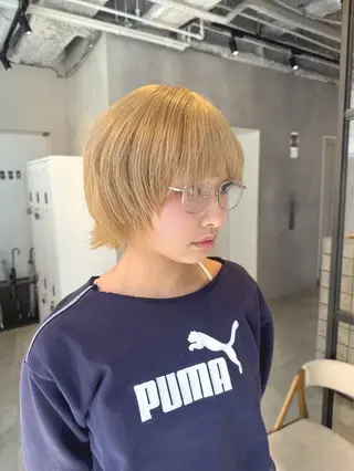 ショート カラー 透明感カラー✨艶髪 制作🌱山根あゆみのヘアスタイル
