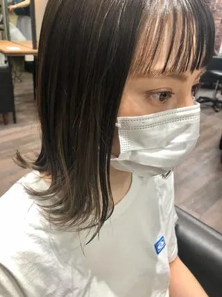 ミディアム ヘアアレンジ 🤍清楚系 韓国レイヤー🤍拓朗のヘアスタイル