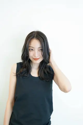 ロング カラー opus 店長大和 レイヤー/赤み消しのヘアスタイル