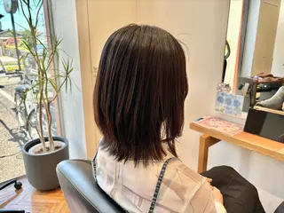 ミディアム 秋山知穂🧸縮毛矯正 ショート新越谷南越谷のヘアスタイル