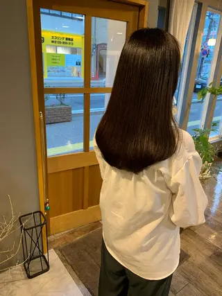 セミロング パーマ SHU NTAのヘアスタイル
