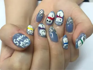 ショート カラー マツエク・マツパ chéri sinagawaのネイルデザイン