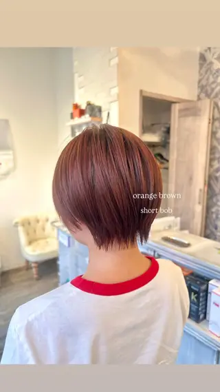 ショート 🎀暖色/オリーブ カラー🎀seinaのヘアスタイル