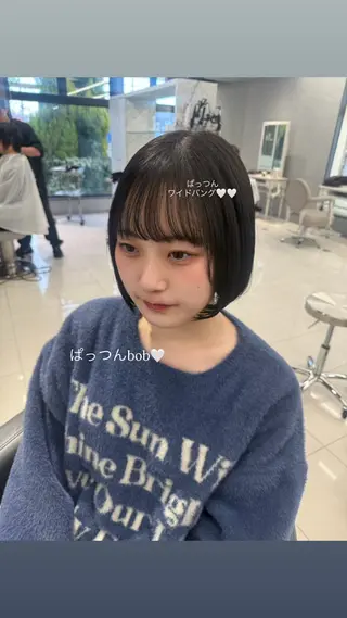 ミディアム 阿部 優美子のヘアスタイル