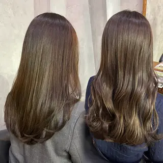 ロング カラー レイヤー/縮毛矯正 松田空優哉のヘアスタイル