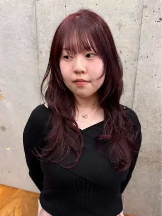 セミロング カラー パーマ ヘアアレンジ 💖美髪矯正💖 辻未侑のヘアスタイル