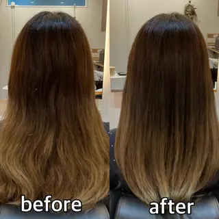 ロング カラー 濱本 浩安のヘアスタイル