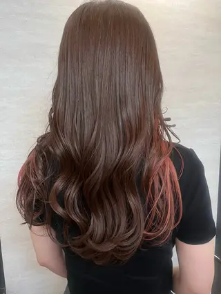 セミロング カラー 駅チカ【ali'i】 アリイ花崎友美☘のヘアスタイル
