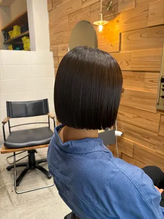 ショート Riri/韓国風/顔 周り/レイヤーカットのヘアスタイル