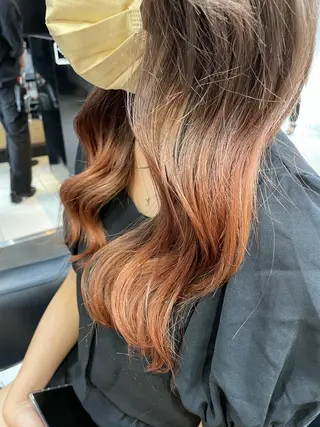セミロング カラー 女性リピ90%🍨 🩷佐藤みずきのヘアスタイル