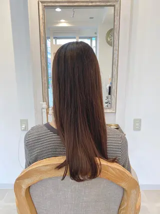 ロング カラー ブリーチなし✨艶髪 カラー𓃲YAGIのヘアスタイル