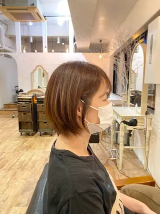 カラー 遠藤 彩美/暖色系カラーのヘアスタイル
