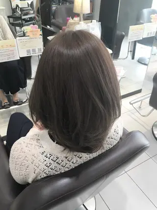 ミディアム カラー 髪質改善/ 艶髪カラー/益田直幸のヘアスタイル