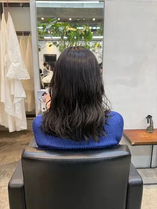ロング パーマ 川口開世 short cutのヘアスタイル