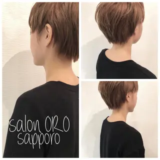 ショート カラー 平川 友希子のヘアスタイル