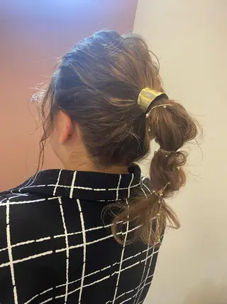 セミロング ヘアアレンジ pep natsumiのヘアスタイル