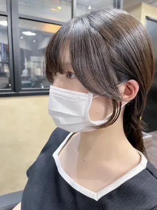 ミディアム カラー ヘアアレンジ 🤍清楚系 韓国レイヤー🤍拓朗のヘアスタイル
