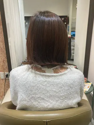 ミディアム 折本 沙織のヘアスタイル