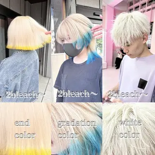セミロング ❄️💛エクステ ブリーチ❄️yukiのヘアスタイル