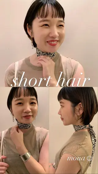 ショート カラー ヘアアレンジ rico_by ヘアとアイブロウの眉毛・アイブロウイメージ