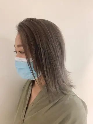 ミディアム 市村 正義のヘアスタイル