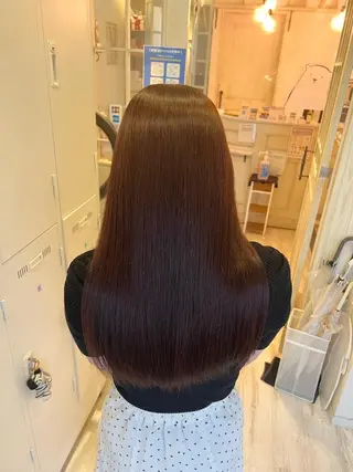 カラー ヘアアレンジ ミディアム パーマ newi 川崎店のヘアスタイル