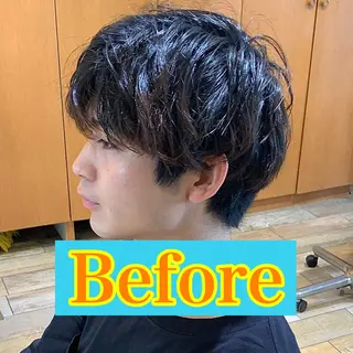ショート パーマ メンズ メンズパーマ&メンズ 縮毛矯正/平野/渋谷のヘアスタイル