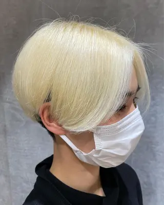 ショート カラー 髪質改善カラー💎 オオネヨシナリのヘアスタイル