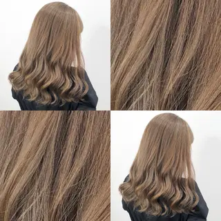 セミロング カラー 🌙HIZUKI🌙 ハイトーン 艶髪のヘアスタイル