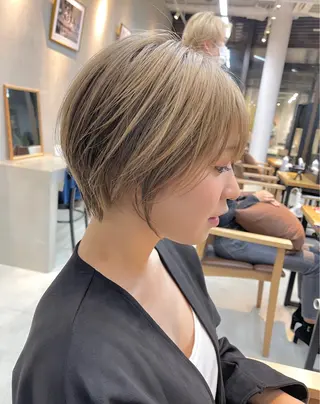 ショート カラー 似合わせショート×透 明感/やじまたかしのヘアスタイル