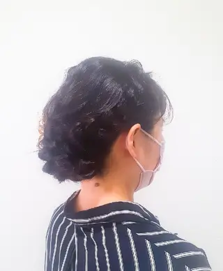 ミディアム ヘアアレンジ Hair&Make  Delight*のヘアスタイル