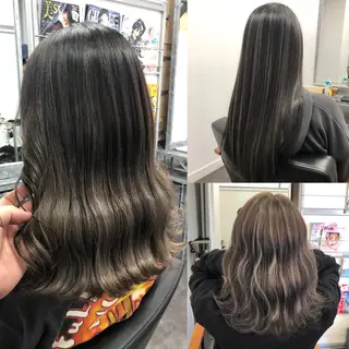 ミディアム カラー ヘアアレンジ 大塚 貴之のヘアスタイル