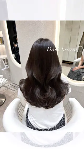 セミロング カラー 🩷韓国ヘア/ヨシン モリ🩷Maikaのヘアスタイル
