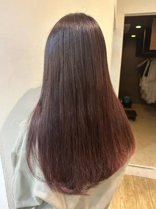 ロング カラー 縮毛矯正・透明感 カラー💙acoのヘアスタイル