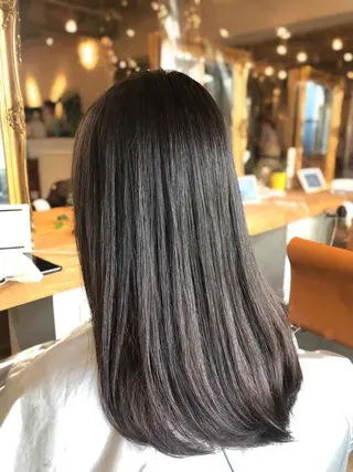 ミディアム 韓国風カット/ 髪質改善 黒崎のヘアスタイル