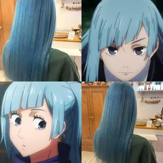 セミロング カラー インナーカラー 推し ブリーチ  髪質改善のヘアスタイル