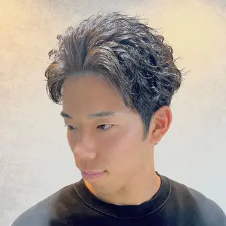 メンズ 🔥大人の色気パーマ メンズヘア特化🔥のヘアスタイル