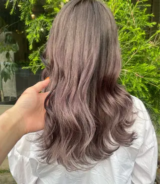 セミロング ベージュ/透明感/ 桃子🎀のヘアスタイル