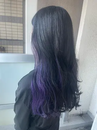 ロング カラー 岩谷/ブリーチ 🪽透明感カラーのヘアスタイル
