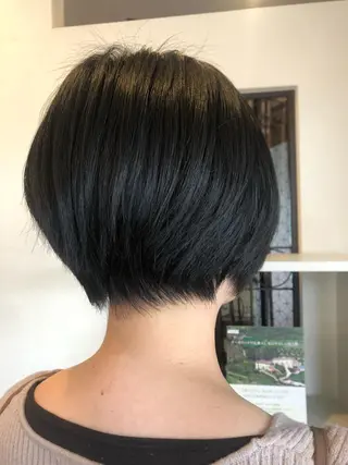 ショート 谷口ゆめ/縮毛矯正/ 大人女子/眉ワックスのヘアスタイル