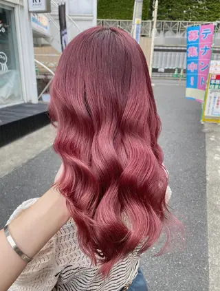 セミロング 🤍ムラ修正ブリーチ 🤍原宿/YUUのヘアスタイル