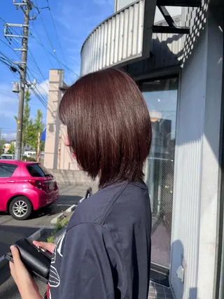 ミディアム カラー sora/ 暖色カラー🌷のヘアスタイル