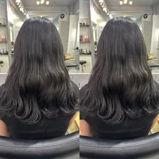 ロング カラー 髪質改善🩵縮毛矯正 代々木/木下のヘアスタイル