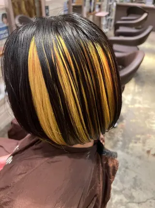 カラー HAIR＆MAKE EARTH  戸塚店所属・透明感デザインカラー /髙橋/白髪ぼかし可のヘアスタイル