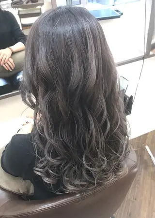 ロング カラー パーマ ヘアアレンジ APSEE メンズカラー特化のヘアスタイル