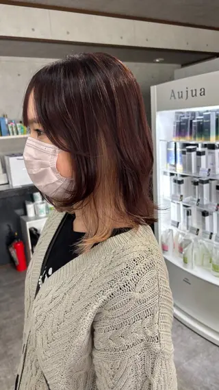 ミディアム REVE美容室 REVEマツエクのヘアスタイル